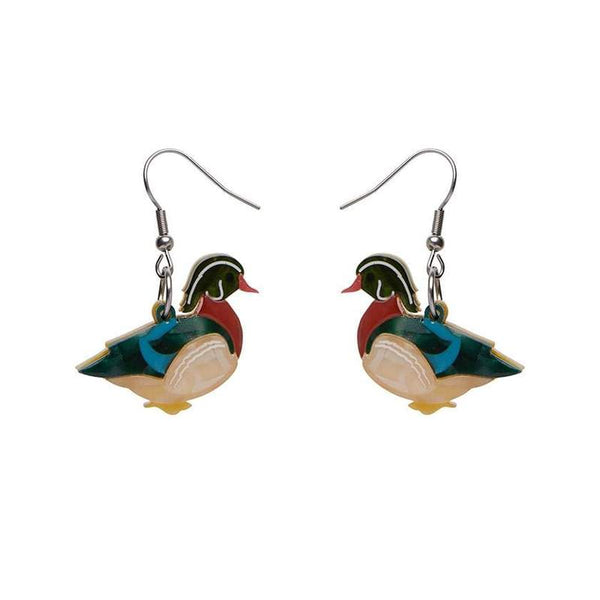 Erstwilder - Mallard Ballard Drop Earrings - Woodlands (2020)