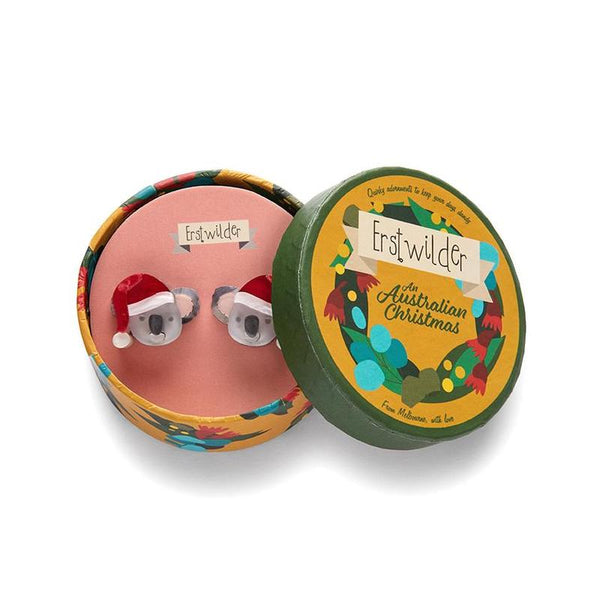 Erstwilder - Koala Claus Earrings - An Australian Christmas (2021)
