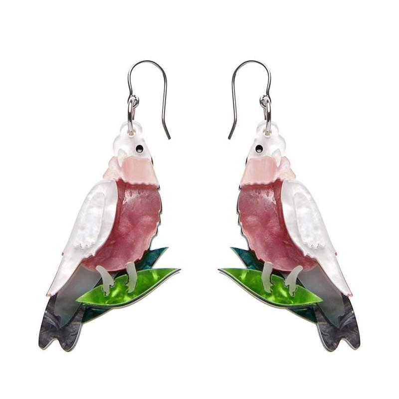 Erstwilder - No Christmas Fool Galah Earrings - An Australian Christmas (2021)