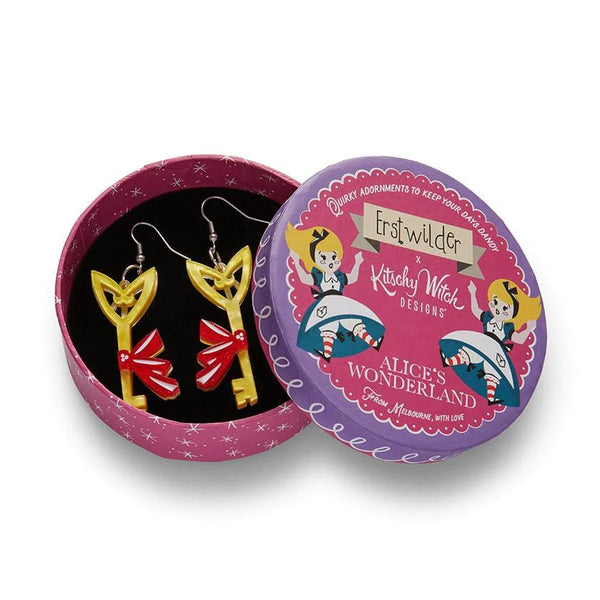 Erstwilder - The Golden Key Earrings - Kitschy Witch (2021)