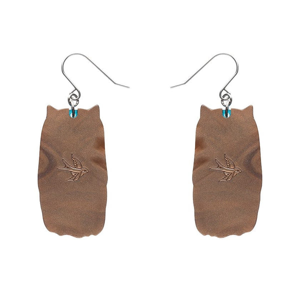 Erstwilder -Feather Dress Drop Earrings - Terry Runyan (2023)