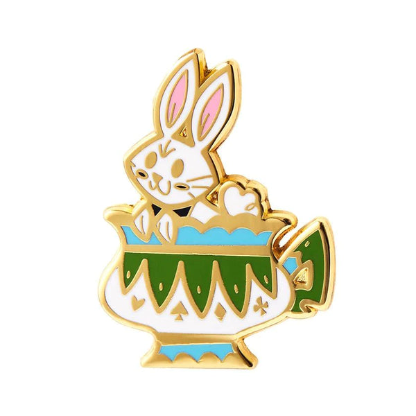Erstwilder - Follow the White Rabbit Enamel Pin - Kitschy Witch (2021)