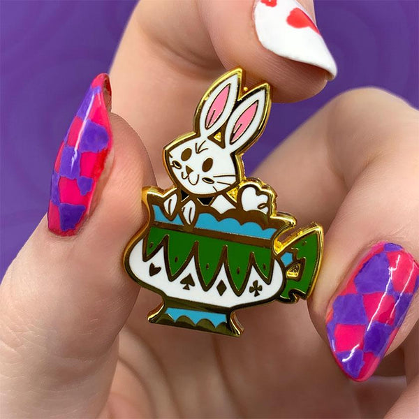Erstwilder - Follow the White Rabbit Enamel Pin - Kitschy Witch (2021)