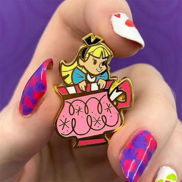 Erstwilder - Always Tea Time, Alice Enamel Pin - Kitschy Witch (2021)