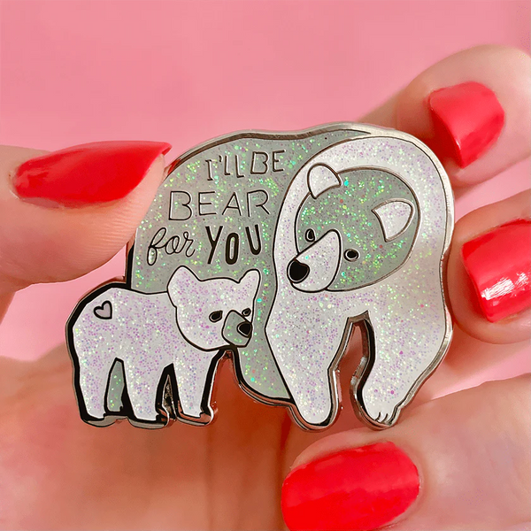 Erstwilder - I'll be Bear for You Enamel Pin - Liz Harry
