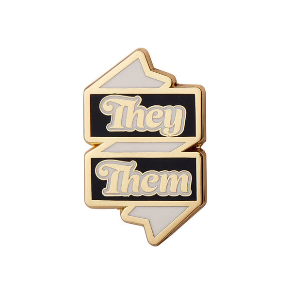 Erstwilder - They/Them Pronoun Enamel Pin