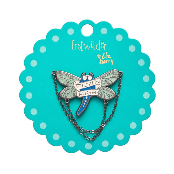Erstwilder - Flyin' High Enamel Pin - Liz Harry