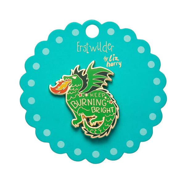 Erstwilder - Keep Burning Bright Enamel Pin - Liz Harry