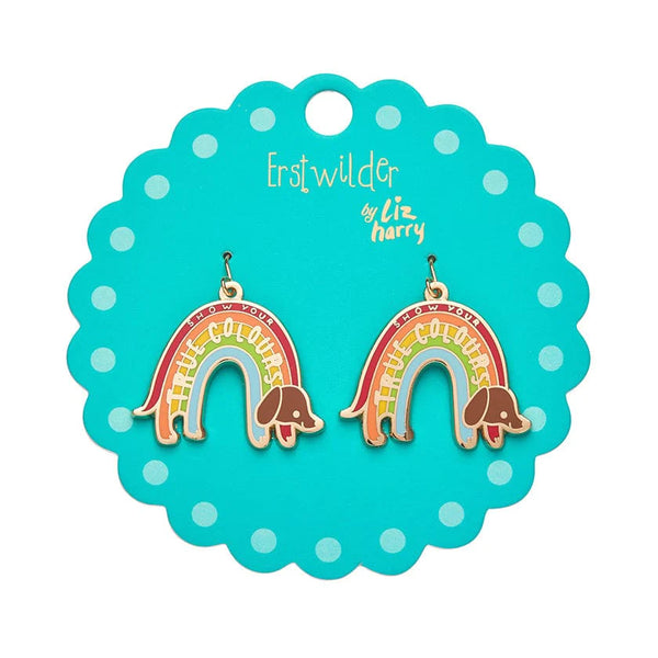 Erstwilder - True Colours Enamel Drop Earrings - Liz Harry