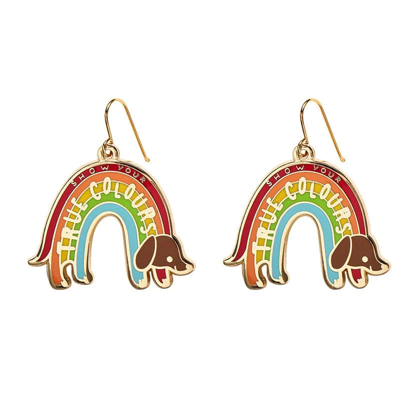 Erstwilder - True Colours Enamel Drop Earrings - Liz Harry