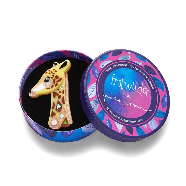 Erstwilder - The Genteel Giraffe Brooch - Pete Cromer Wildlife (2022)