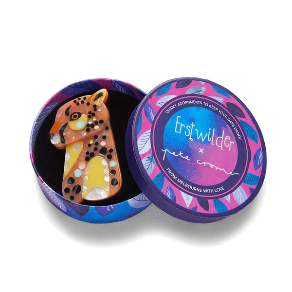 Erstwilder - The Choosy Cheetah Brooch - Pete Cromer Wildlife