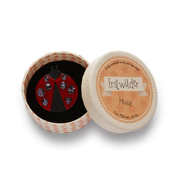 Erstwilder - Lou Lou Ladybug Mini Brooch - Mini Insects and Flowers (2022)