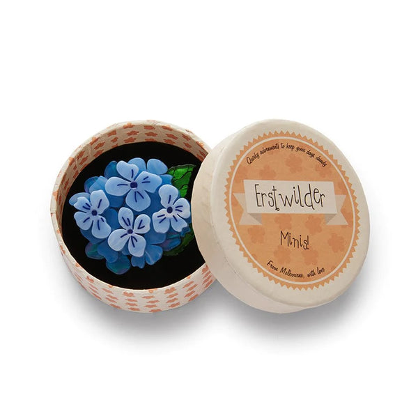 Erstwilder - Heartfelt Hydrangea Mini Brooch - Mini Insects and Flowers (2022)