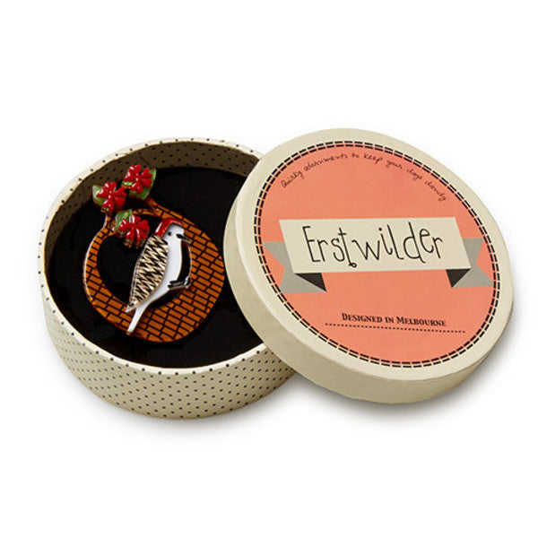 Erstwilder -  Pecking Order Brooch - Dogs, Cats, and Birds (2016)