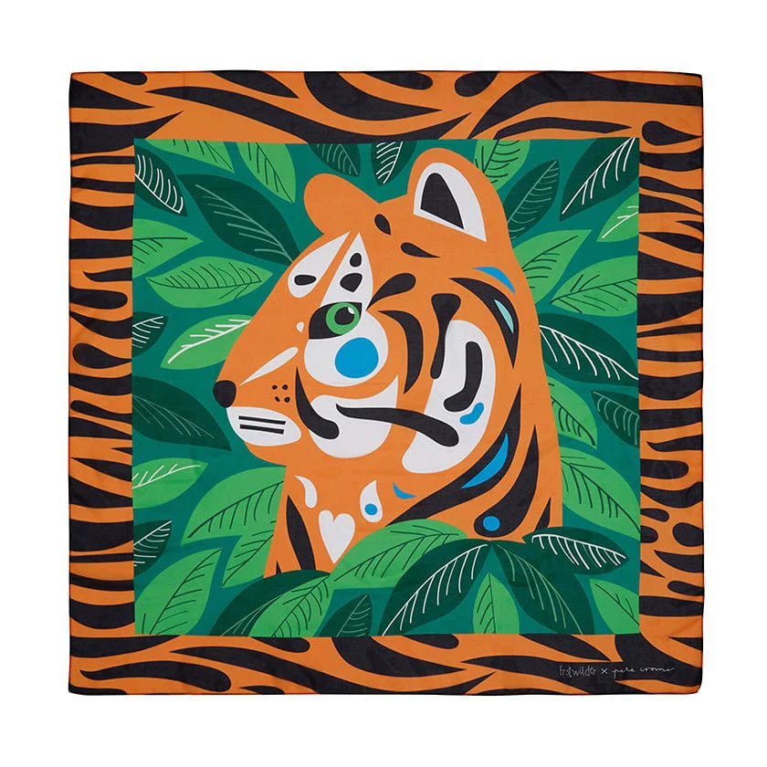Erstwilder - The Tranquil Tiger Square Scarf - Pete Cromer Wildlife (2022)