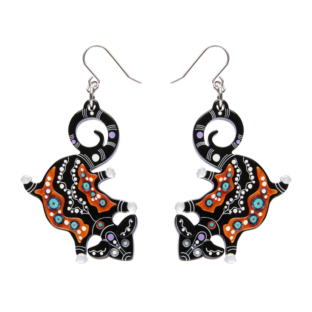 The Possum 'Midin' Drop Earrings - Erstwilder x  Melanie Hava