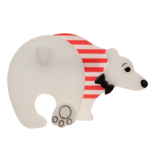 Erstwilder - Paulo the Polar Bear Brooch (Red) - Dress to Impress (2014)
