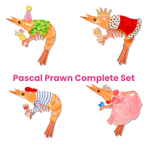 Erstwilder Pascal the Prawn COMPLETE Brooch Bundle - Pascals Prawn Parade (2026)