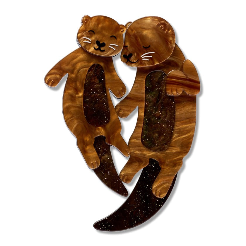 Hold Tight Otter Brooch Pair - Erstwilder By Your Side Brooch (2026)