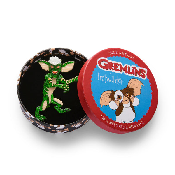 Erstwilder - Gremlin Ultimate Gift Bundle - Flasher Brooch + Stripe Brooch + Gizmo Brooch + Earrings + Enamel Pin - Thrills & Chills (2025)