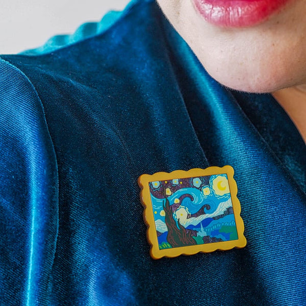 Van Gogh Simplified Mini Brooch - Erstwilder Arts & Crafts (2026)