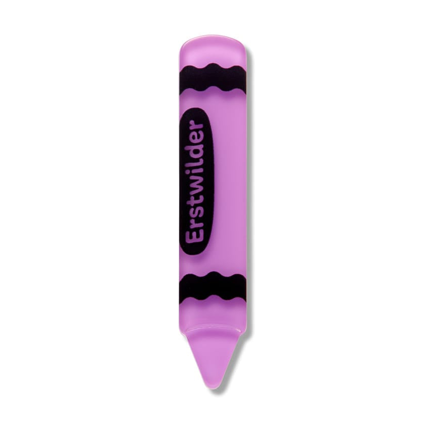 Crayon Simplified Mini Brooch Purple - Erstwilder Arts & Crafts (2026)