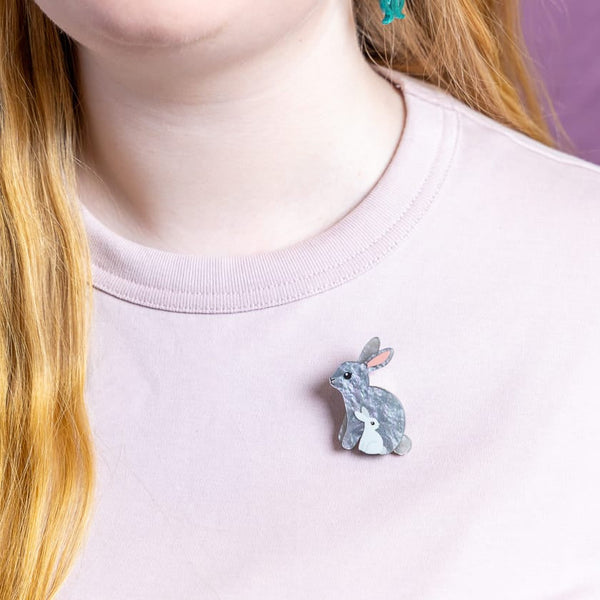 Bunnies Simplified Mini Brooch - Erstwilder By Your Side Brooch (2026)