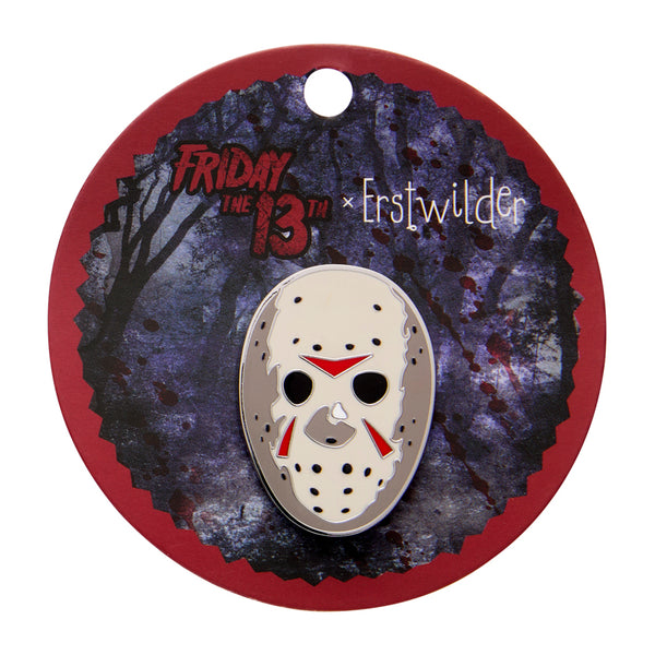 Erstwilder - Jason Voorhees Mask Brooch + Earrings + Enamel Pin Ultimate Gift Pack - Thrills & Chills (2025)