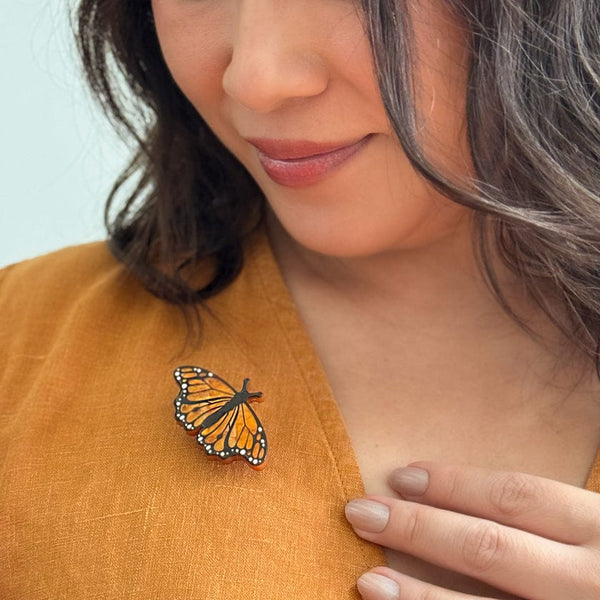Monarch Butterfly Simplified Mini Brooch - Erstwilder Rarest Kind (2026)