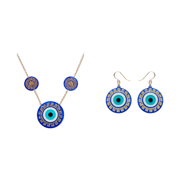 Erstwilder - Evil Eye Amulet Necklace + Evil Eye Amulet Drop Earrings - A Greek Odyssey (2026)