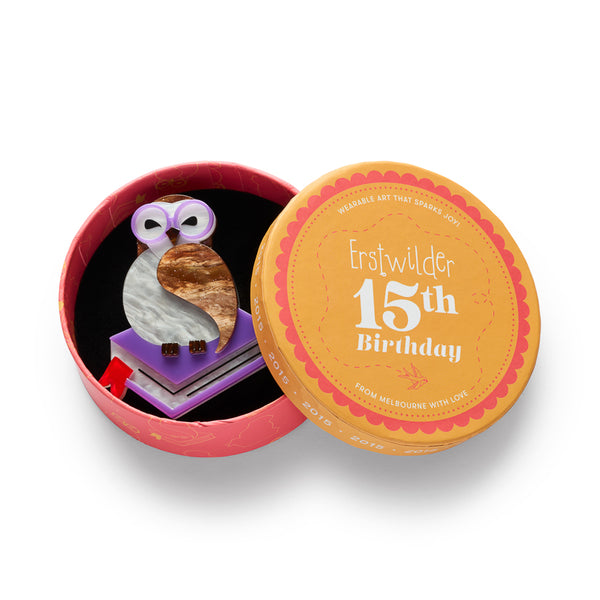 Erstwilder - Studious Snow Owl Brooch - 15th Birthday Fan Favorites (2026)