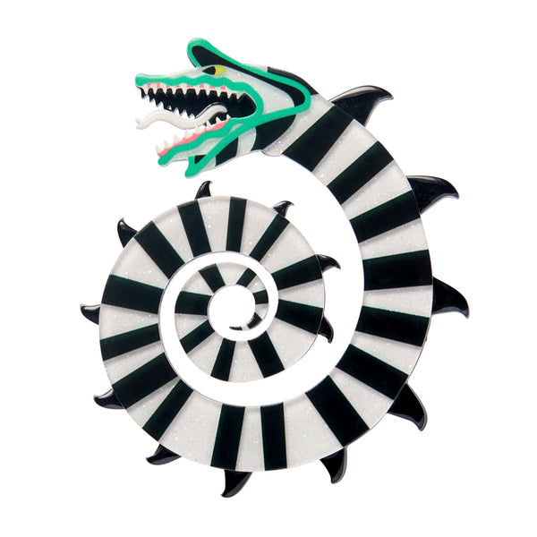 Erstwilder Ultimate Tim Burton Gift Pack - Bettlejuice Brooch + Sandworm Brooch + Earrings + Enamel Pin + Emily the Corpse Bride Brooch + Enamel Pin- Thrills & Chills (2025)