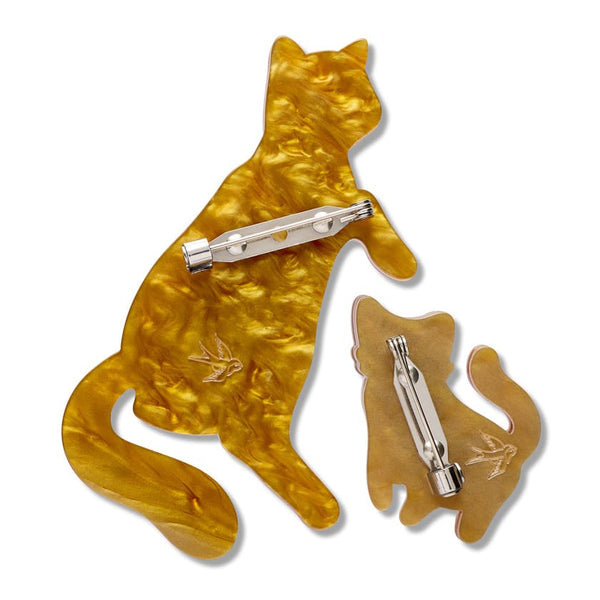 Purrfect Harmony Cat Brooch Pair - Erstwilder By Your Side Brooch (2026)