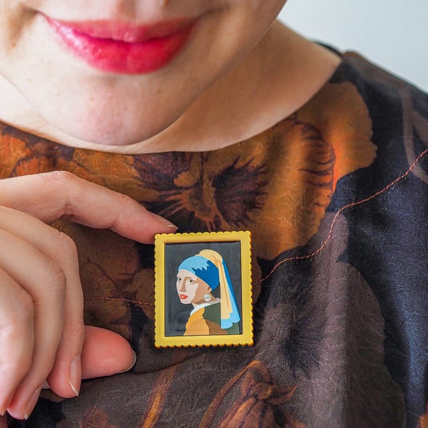 Vermeer Simplified Mini Brooch - Erstwilder Arts & Crafts (2026)