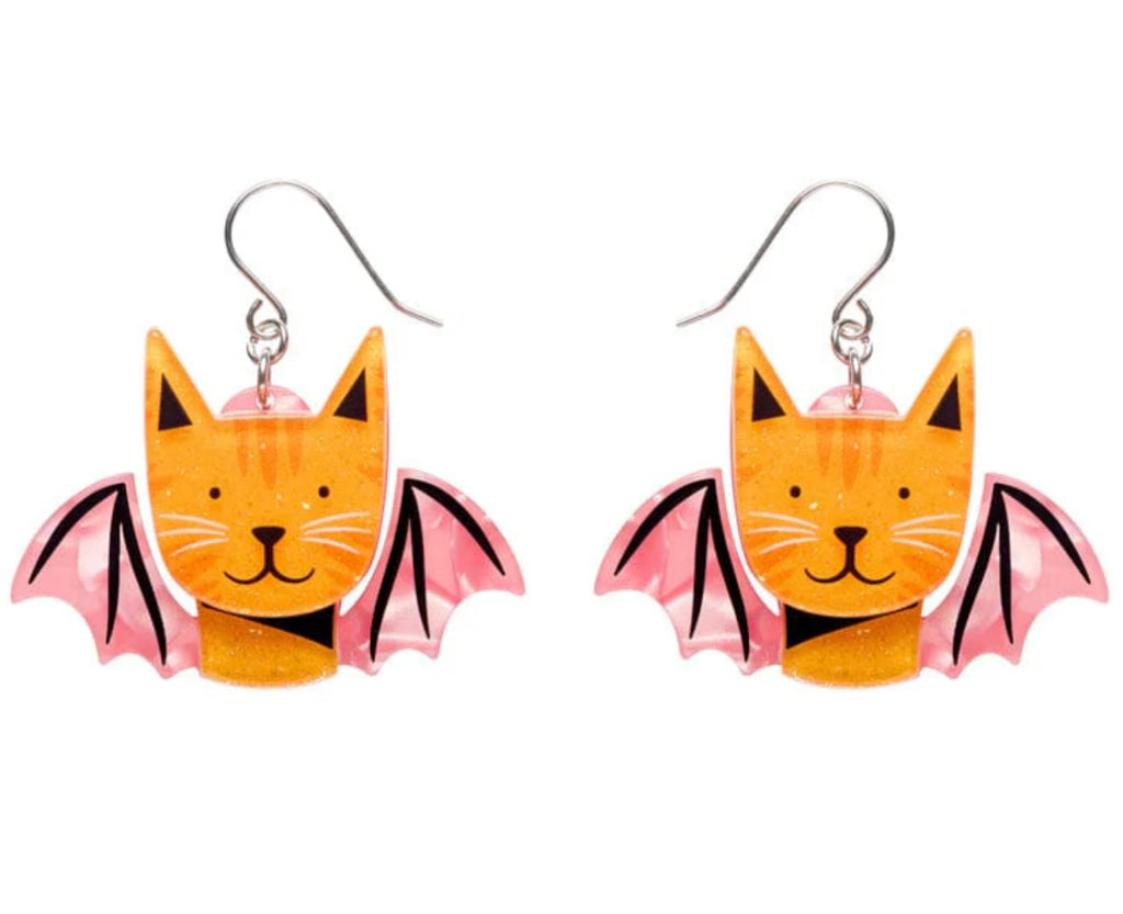 Erstwilder - Winged Kitty Drop Earrings - Megan Roy (2025)