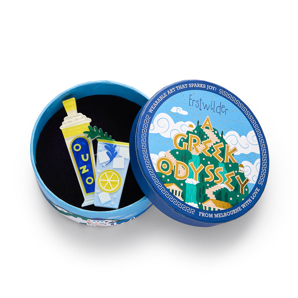 Erstwilder - Opa! Ouzo Brooch + Opa! Ouzo Drop Earrings Set- A Greek Odyssey (2026)