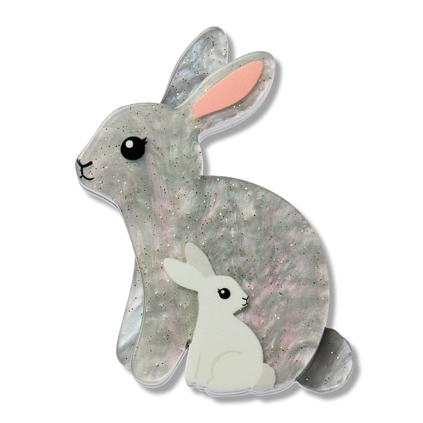 Bunnies Simplified Mini Brooch - Erstwilder By Your Side Brooch (2026)