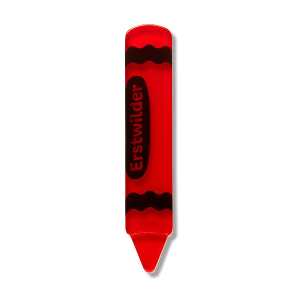 Crayon Simplified Mini Brooch Red- Erstwilder Arts & Crafts (2026)