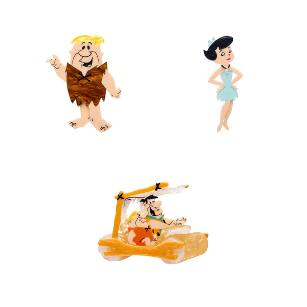 Hanna-Barbera x Erstwilder The Rubbles Collection Bundle - Barney Rubble Brooch + Betty Rubble Brooch +The Flintmobile Brooch - (2026)