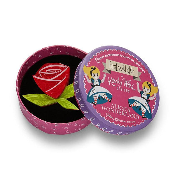 Erstwilder - Painted Rose Brooch - Kitschy Witch (2021)