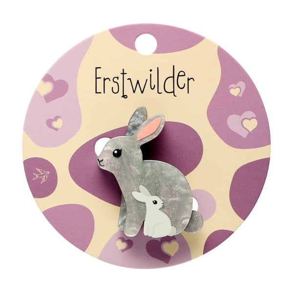 Bunnies Simplified Mini Brooch - Erstwilder By Your Side Brooch (2026)