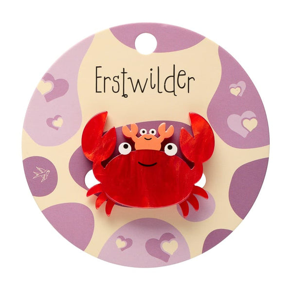 Crabs Simplified Mini Brooch - Erstwilder By Your Side Brooch (2026)