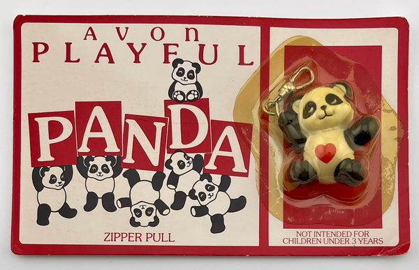 Vintage 1984 Avon Zip A Zoo Avon Playful Panda Zipper Pull