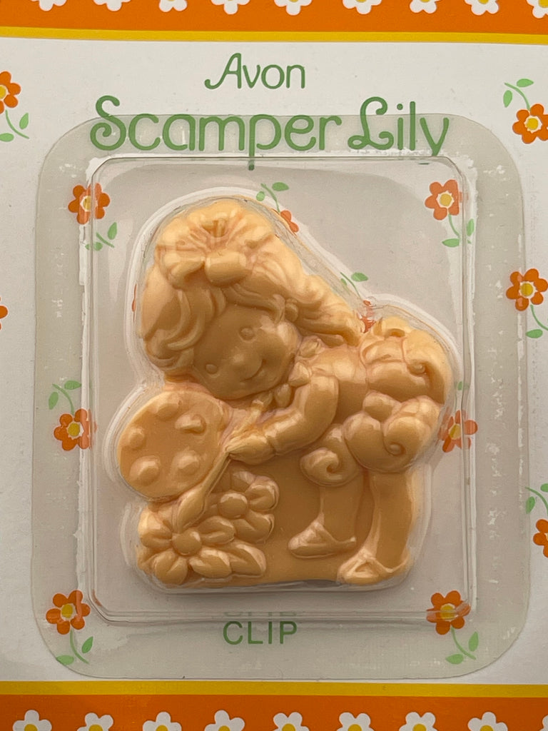 Vintage 1985 Avon Scamper Lily Clip