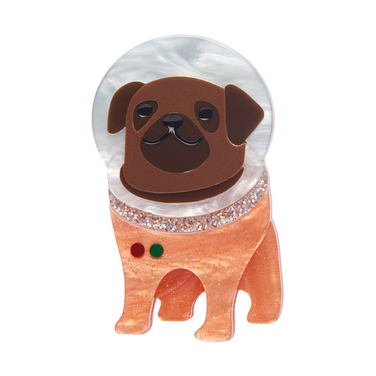 Erstwilder - Interplanetary Pug Brooch - Mission to The Moon (2023)