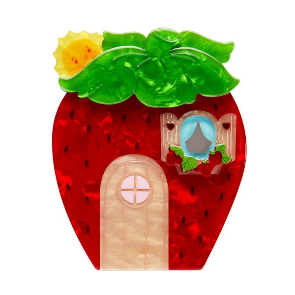 Erswilder x Strawberry Shortcake - Berry Happy Home Brooch