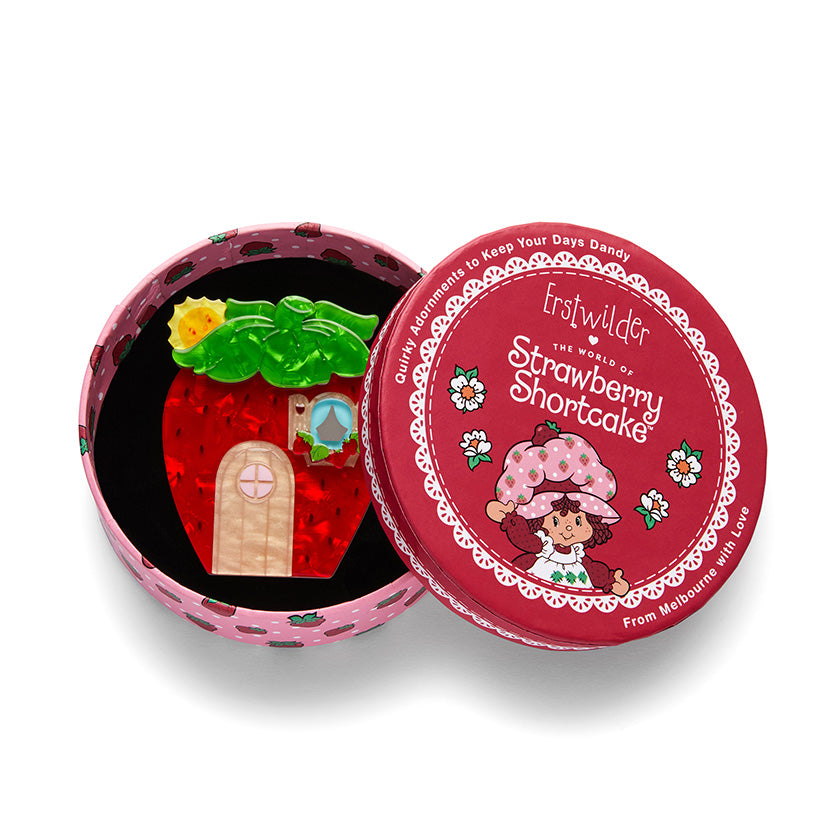 Erswilder x Strawberry Shortcake - Berry Happy Home Brooch