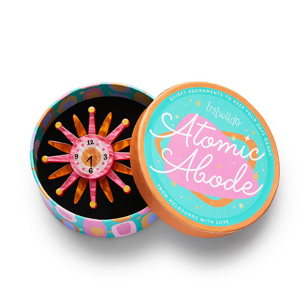 Erstwilder - Sunburst Clock Brooch - Atomic Abode (2024)