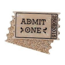 Erstwilder - Admit One Ticket Brooch - Hollywood Glamour (2019)